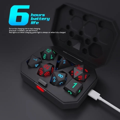 DND Board Dati poliedrici Gioco per adulti Trick magico Pixels Dati elettronici Glow LED