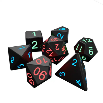 DND Board Dati poliedrici Gioco per adulti Trick magico Pixels Dati elettronici Glow LED