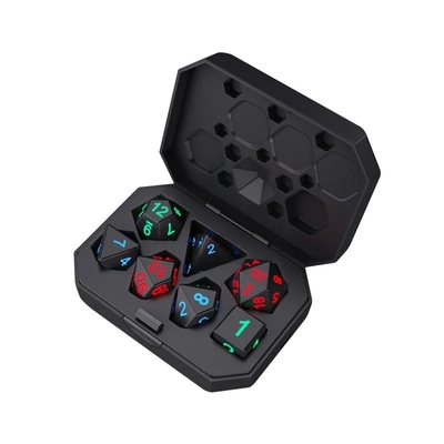 DND Board Dati poliedrici Gioco per adulti Trick magico Pixels Dati elettronici Glow LED