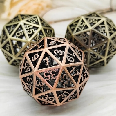 60D Macrobine Zinc Alloy Metal Dice Set Desktop Game Unico DND