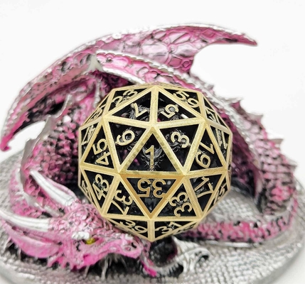 60D Macrobine Zinc Alloy Metal Dice Set Desktop Game Unico DND