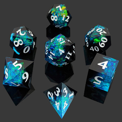 Set di dadi DND RPG a due colori D6 D20 7 Set poliedro di muffa