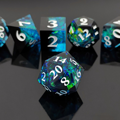 Set di dadi DND RPG a due colori D6 D20 7 Set poliedro di muffa
