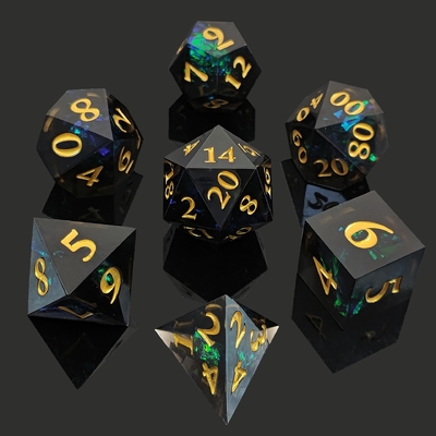 Set di dadi DND RPG a due colori D6 D20 7 Set poliedro di muffa