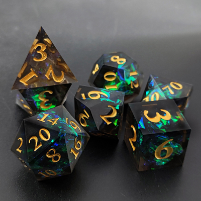 Set di dadi DND RPG a due colori D6 D20 7 Set poliedro di muffa
