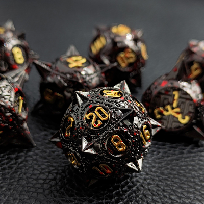Bloodstarial Meteor Metal Dice Set D8 RPG Dragone e Dungeon