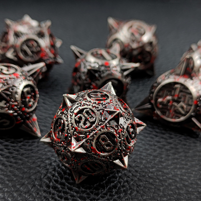 Bloodstarial Meteor Metal Dice Set D8 RPG Dragone e Dungeon