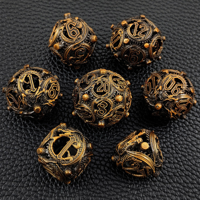 Longkong Circle Metal Dice Set DND Dungeon And Multi -Noodle RPG Chess Board Game