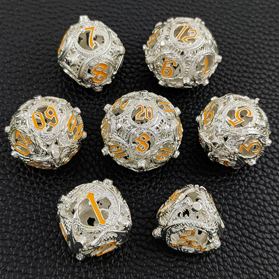 Longkong Circle Metal Dice Set DND Dungeon And Multi -Noodle RPG Chess Board Game