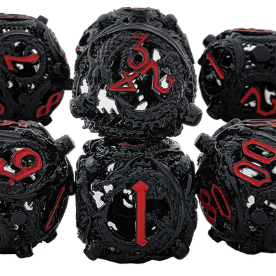 Longkong Circle Metal Dice Set DND Dungeon And Multi -Noodle RPG Chess Board Game