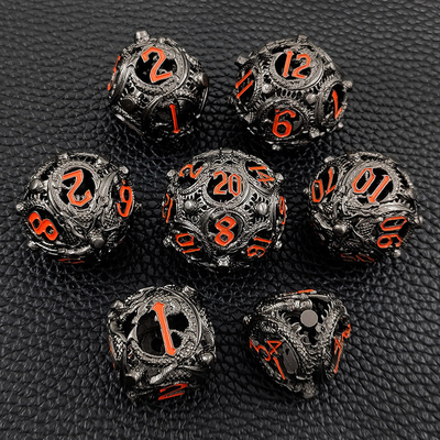 Longkong Circle Metal Dice Set DND Dungeon And Multi -Noodle RPG Chess Board Game
