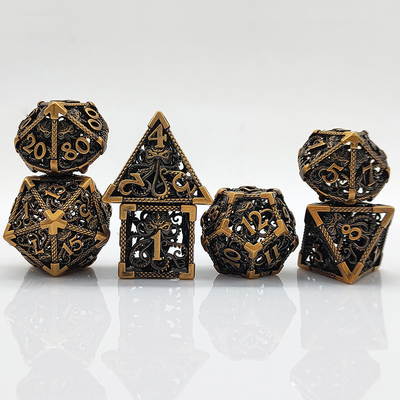 Octopus Hollow Metal Multi-Face Dice Set Budemen Dungeon And Dragon DND
