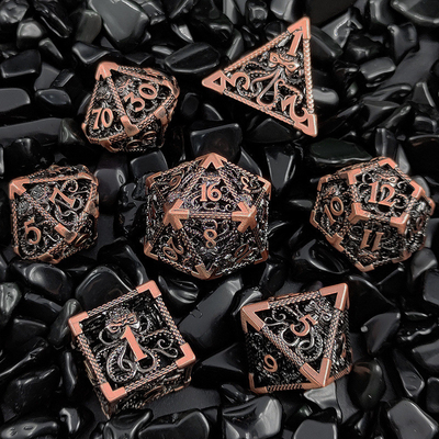 Octopus Hollow Metal Multi-Face Dice Set Budemen Dungeon And Dragon DND