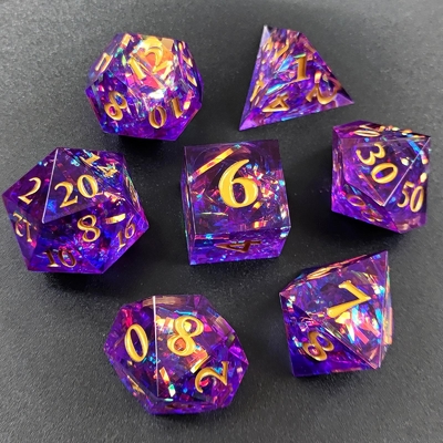 Striscia colorata multi-faccettata Resina Dici Portale Dungeon And Dragon DND#COC