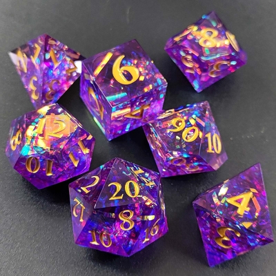 Striscia colorata multi-faccettata Resina Dici Portale Dungeon And Dragon DND#COC