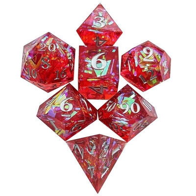Striscia colorata multi-faccettata Resina Dici Portale Dungeon And Dragon DND#COC