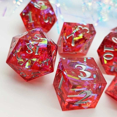 Striscia colorata multi-faccettata Resina Dici Portale Dungeon And Dragon DND#COC