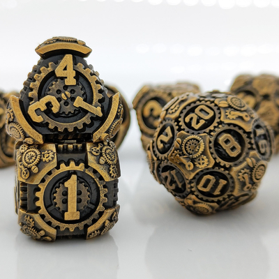 Metal Gear Dice Set DND Dungeons And Dragons TRPG Tavola D6 a dadi poliedrici
