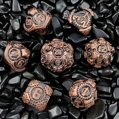 Metal Gear Dice Set DND Dungeons And Dragons TRPG Tavola D6 a dadi poliedrici