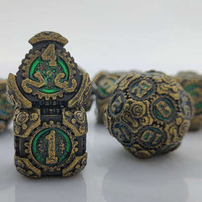 Metal Gear Dice Set DND Dungeons And Dragons TRPG Tavola D6 a dadi poliedrici