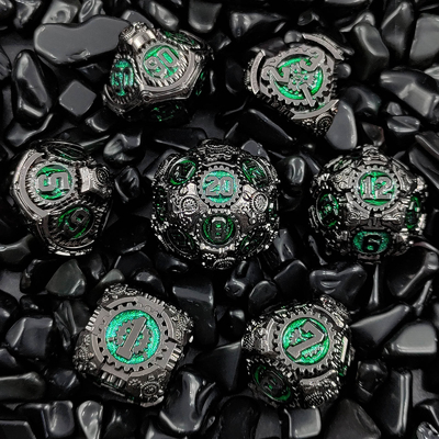Metal Gear Dice Set DND Dungeons And Dragons TRPG Tavola D6 a dadi poliedrici