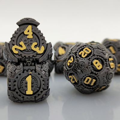 Metal Gear Dice Set DND Dungeons And Dragons TRPG Tavola D6 a dadi poliedrici