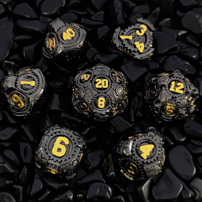 Metal Gear Dice Set DND Dungeons And Dragons TRPG Tavola D6 a dadi poliedrici