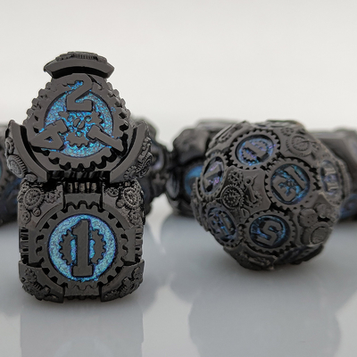 Metal Gear Dice Set DND Dungeons And Dragons TRPG Tavola D6 a dadi poliedrici