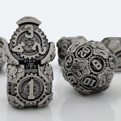 Metal Gear Dice Set DND Dungeons And Dragons TRPG Tavola D6 a dadi poliedrici