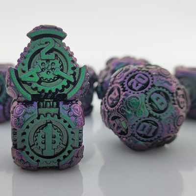 Metal Gear Dice Set DND Dungeons And Dragons TRPG Tavola D6 a dadi poliedrici