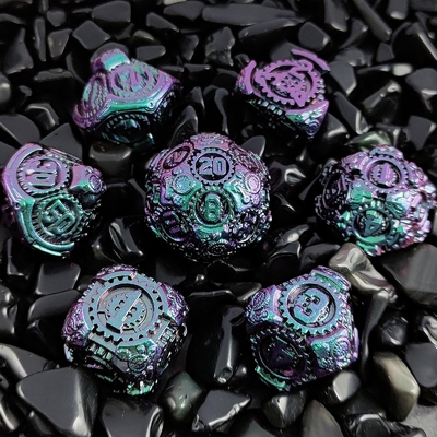 Metal Gear Dice Set DND Dungeons And Dragons TRPG Tavola D6 a dadi poliedrici