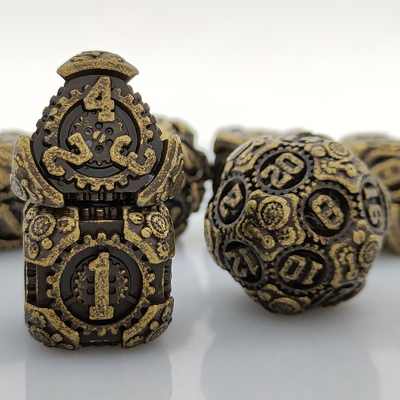 Metal Gear Dice Set DND Dungeons And Dragons TRPG Tavola D6 a dadi poliedrici