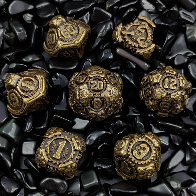 Metal Gear Dice Set DND Dungeons And Dragons TRPG Tavola D6 a dadi poliedrici