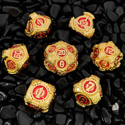 Metal Gear Dice Set DND Dungeons And Dragons TRPG Tavola D6 a dadi poliedrici