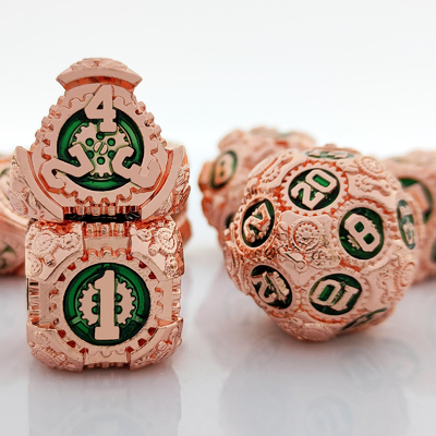Metal Gear Dice Set DND Dungeons And Dragons TRPG Tavola D6 a dadi poliedrici