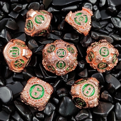 Metal Gear Dice Set DND Dungeons And Dragons TRPG Tavola D6 a dadi poliedrici