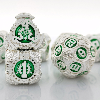 Metal Gear Dice Set DND Dungeons And Dragons TRPG Tavola D6 a dadi poliedrici