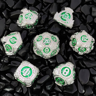 Metal Gear Dice Set DND Dungeons And Dragons TRPG Tavola D6 a dadi poliedrici