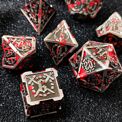Spada Metal RPG Dati Mani lucidati Cruzu Dungeon E Lungo DND#