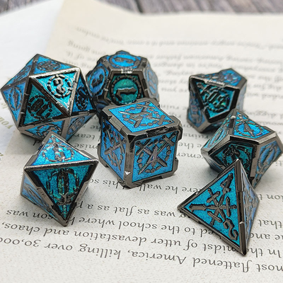 Spada Metal RPG Dati Mani lucidati Cruzu Dungeon E Lungo DND#