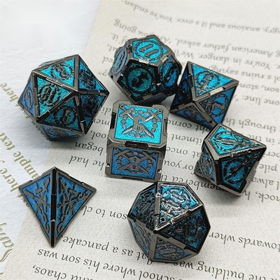 Spada Metal RPG Dati Mani lucidati Cruzu Dungeon E Lungo DND#