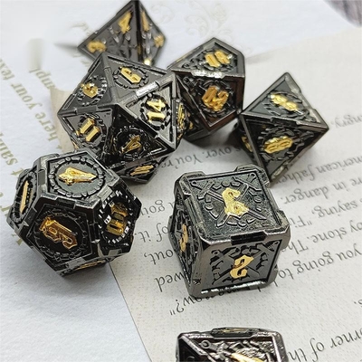 Spada Metal RPG Dati Mani lucidati Cruzu Dungeon E Lungo DND#
