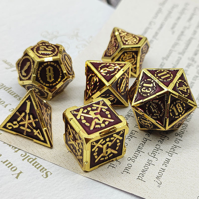 Spada Metal RPG Dati Mani lucidati Cruzu Dungeon E Lungo DND#