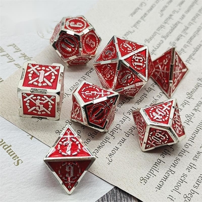 Spada Metal RPG Dati Mani lucidati Cruzu Dungeon E Lungo DND#