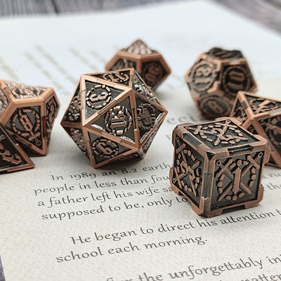Spada Metal RPG Dati Mani lucidati Cruzu Dungeon E Lungo DND#
