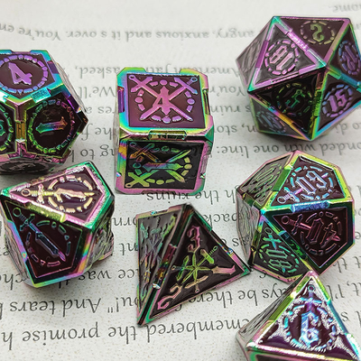 Spada Metal RPG Dati Mani lucidati Cruzu Dungeon E Lungo DND#