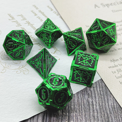 Spada Metal RPG Dati Mani lucidati Cruzu Dungeon E Lungo DND#