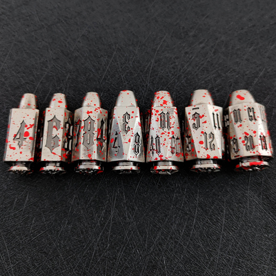 Bullet Head Multiface Metal Dice Set Gioco di scrivania DND#RPG#COC