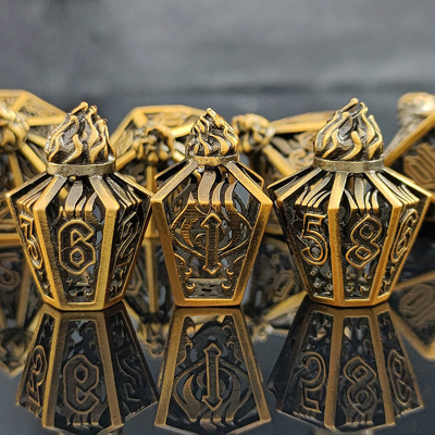 Bird Cage Hollow Multi Face Metal Dice Of Bade Gate Dungeon E DND#RPG