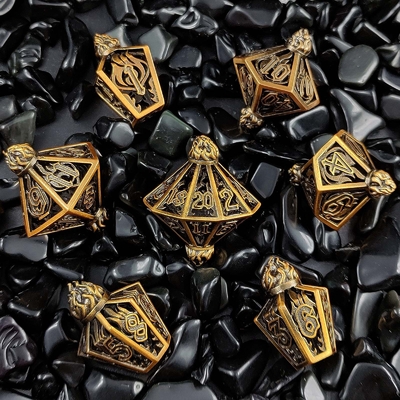 Bird Cage Hollow Multi Face Metal Dice Of Bade Gate Dungeon E DND#RPG